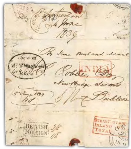 COV-1833 pre stamp cover