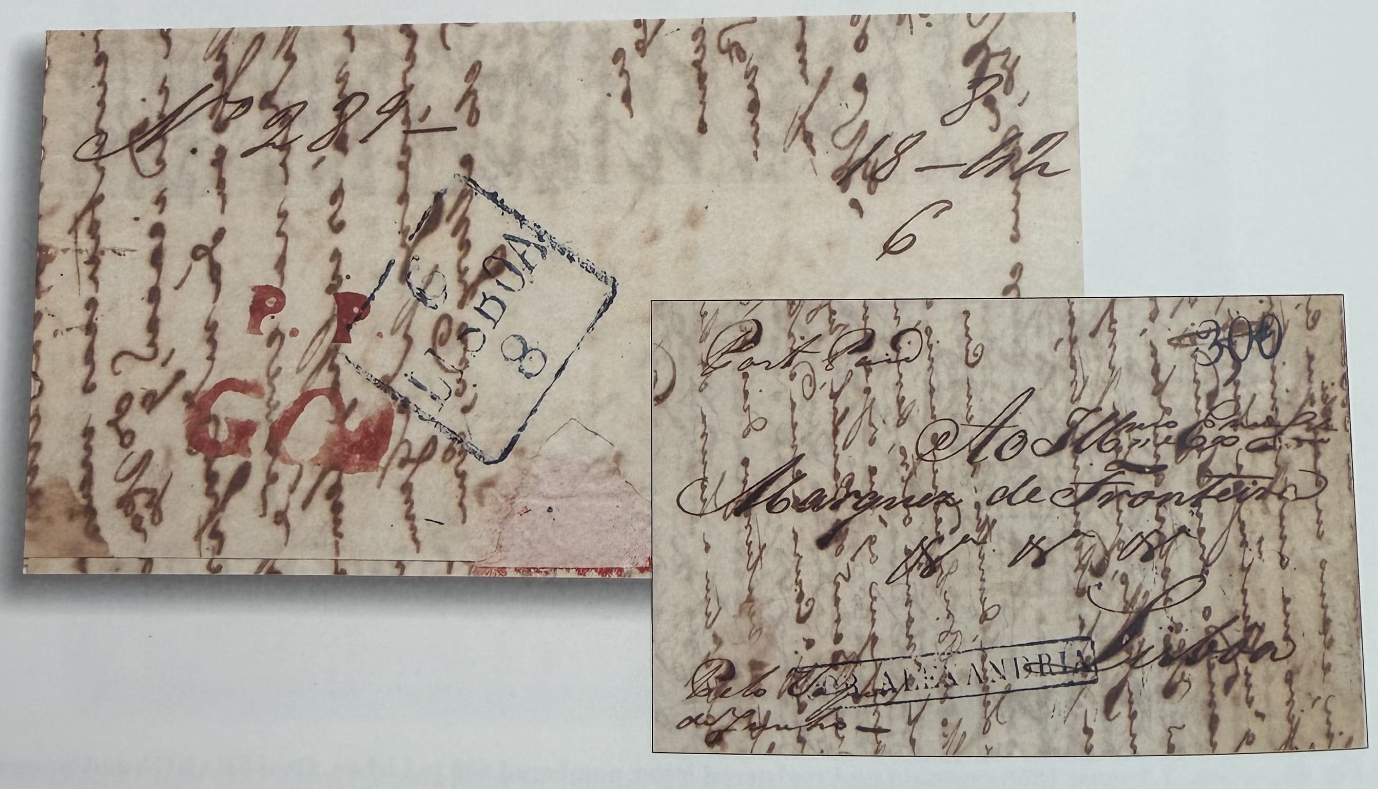 Pre-stamp cover of India — Goa FP 3, COV-3226, 8 June 1842