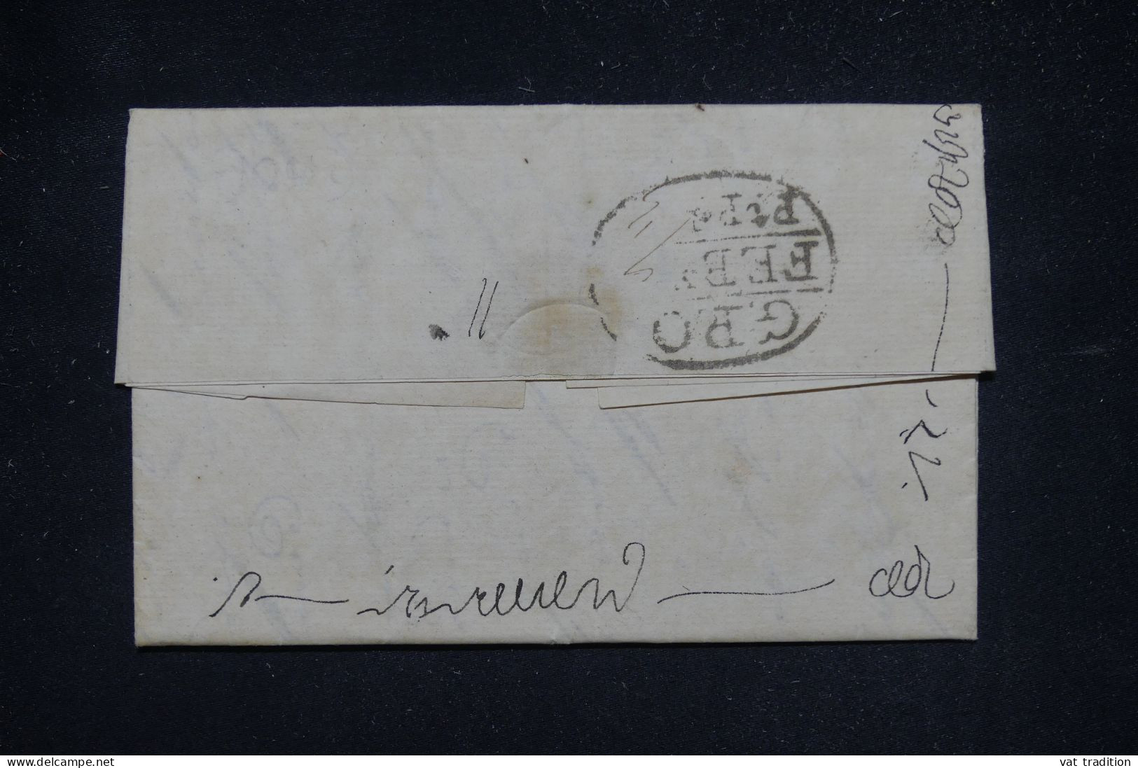 Calcutta HG 15 pre-1854 cover, Delcampe