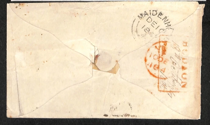 Bodaon HG 1 pre-1854 cover, Argyll Etkin lot 986
