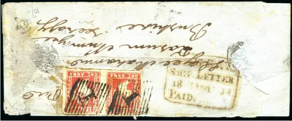 Bombay SD11 pre-1854 cover, David Feldman lot 20286