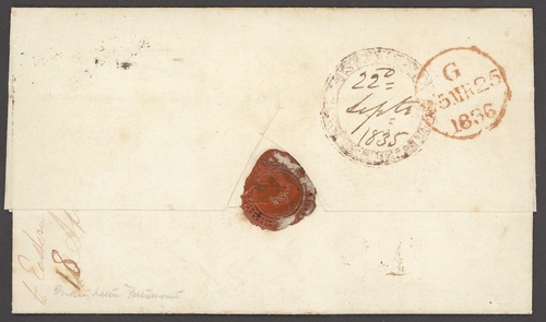 Penang FP 3 pre-1854 cover, Spink lot 2753