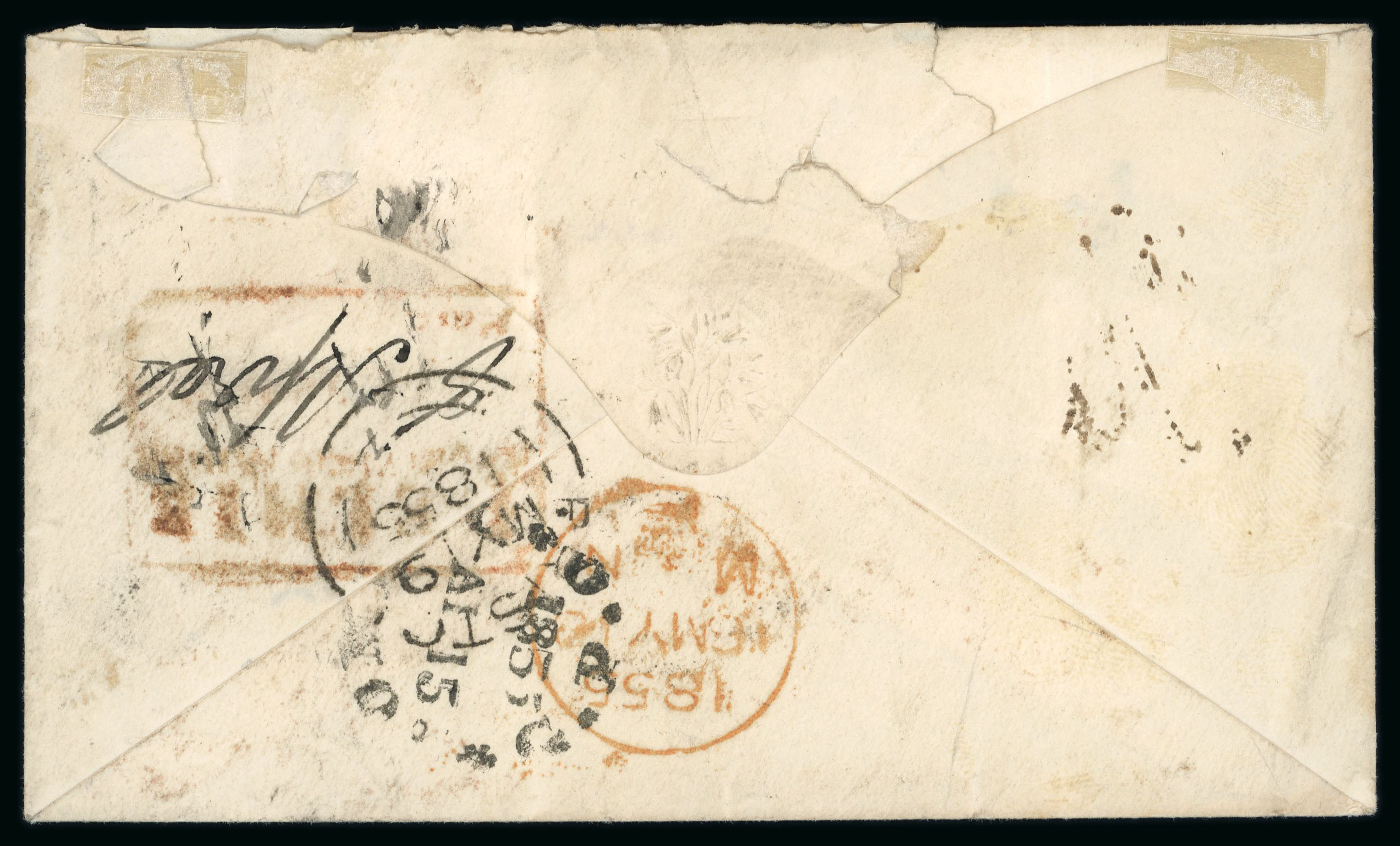 Pre-stamp cover of India — Delhi HG 14, COV-4956, 1855