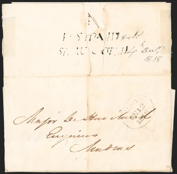 COV-689 pre stamp cover