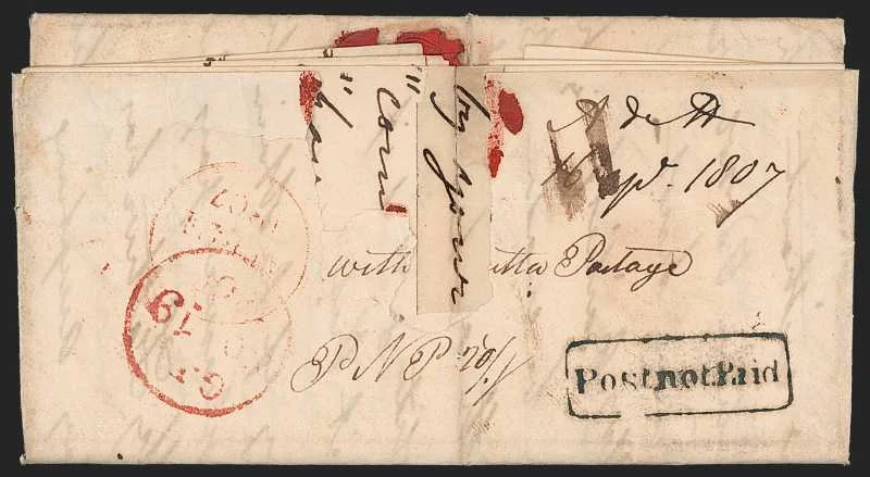 Madras HG 15 pre-1854 cover, Robert A. Siegel Auction Galleries lot 10083