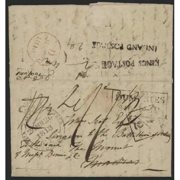 Madras SR1 pre-1854 cover, Cavendish Philatelic Auctions Ltd lot 474