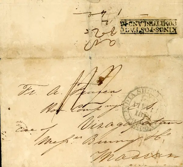 Madras SR2 pre-1854 cover, Cavendish Philatelic Auctions Ltd lot 221