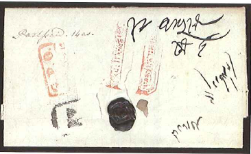 Afghanistan FP 2 pre-1854 cover, David Feldman lot 10011