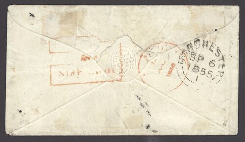 Moulmein FP 2 pre-1854 cover, Spink lot 39