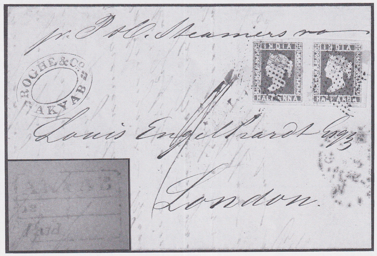 Akyab FP 4 pre-1854 cover, Robson Lowe lot 2028