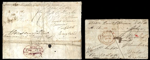 Pre-stamp cover of India — Hazaribagh HG 2, COV-5182, 1840