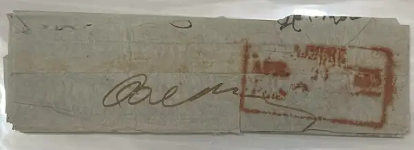 Pre-stamp cover of India — Ajmere HG 4, COV-4570, 1853