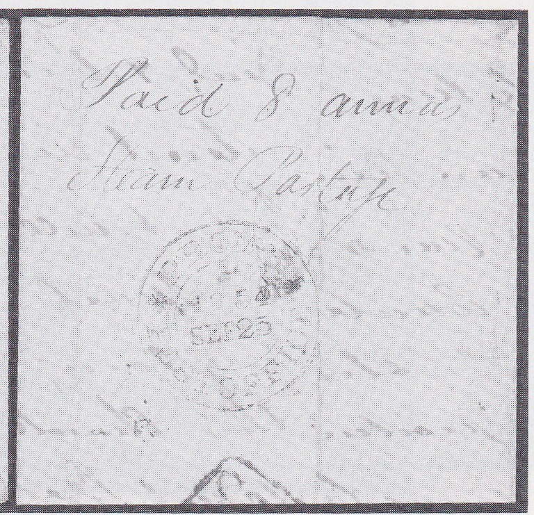 Prome FP 1 pre-1854 cover, Robson Lowe lot 2371