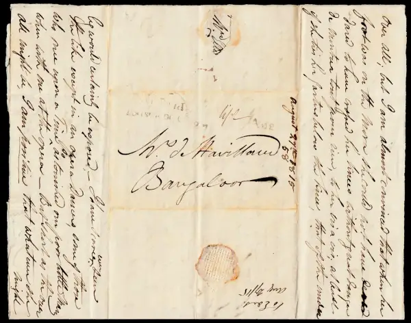 Madras HG 4 pre-1854 cover, StampBay lot 31