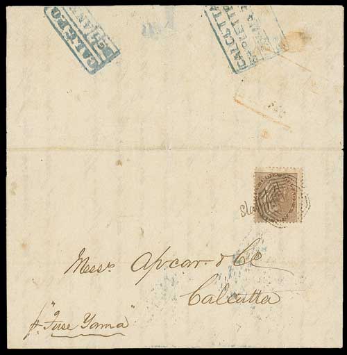 Calcutta SD31 pre-1854 cover, Spink lot 6