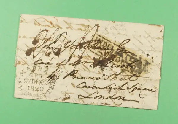 Madras SD8 pre-1854 cover