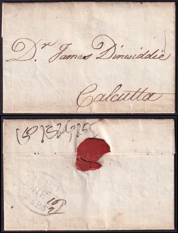 Calcutta HG 11 pre-1854 cover