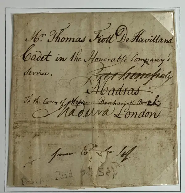 Madras HG 3 pre-1854 cover