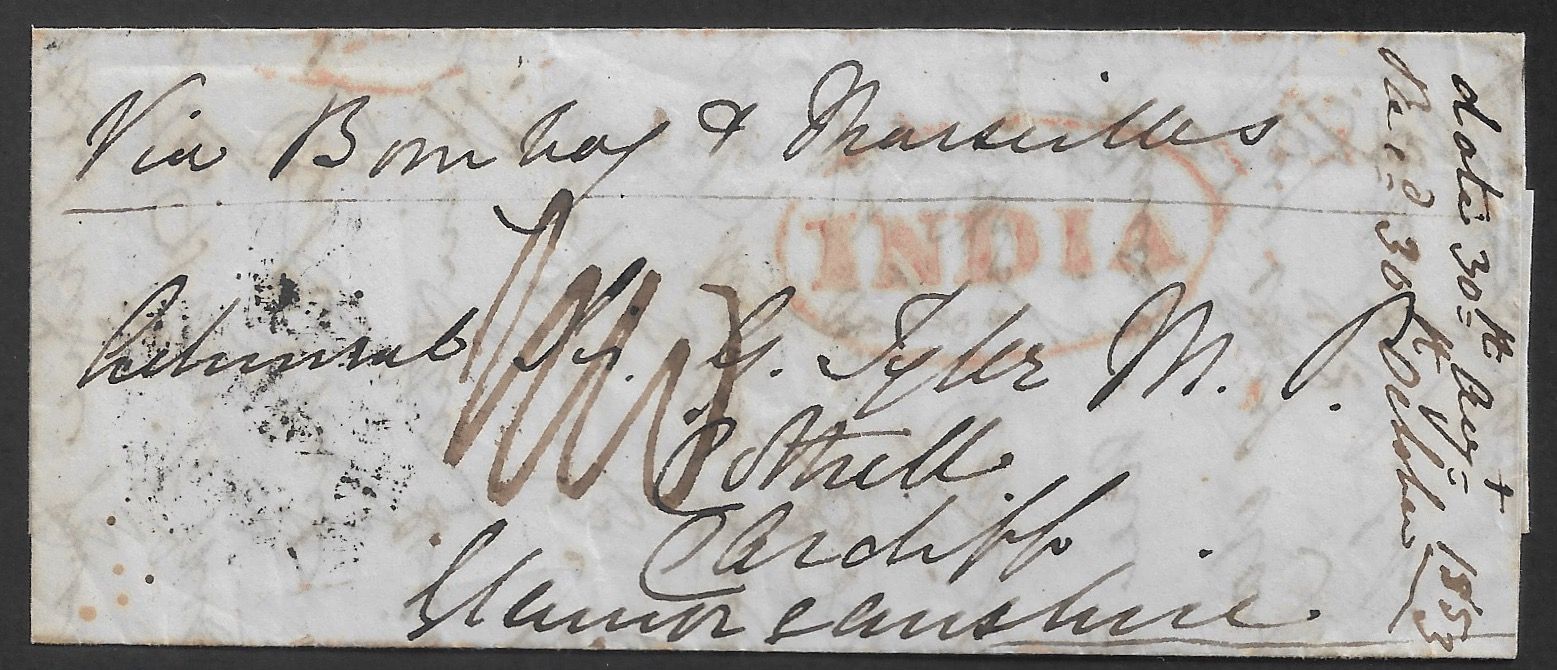 Bombay SD7 pre-1854 cover, Sephils lot 0117