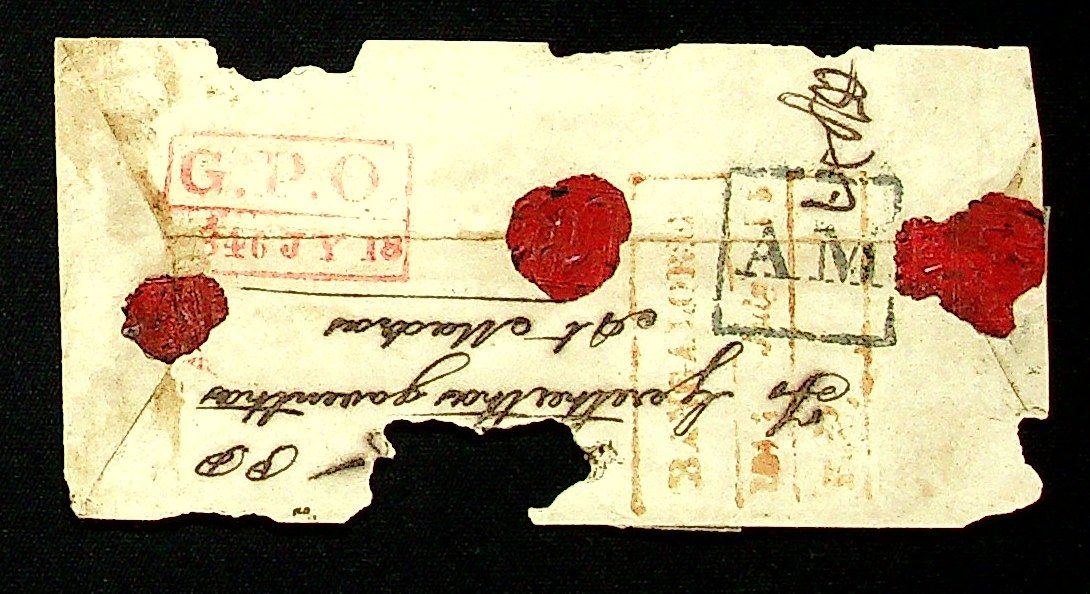 Bangalore HG 9 pre-1854 cover, Sephils