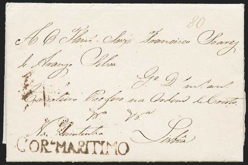 Goa FP 1 pre-1854 cover, Robert A. Siegel Auction Galleries lot 278