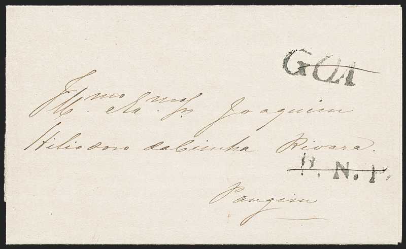 Goa FP 2 pre-1854 cover, Robert A. Siegel Auction Galleries lot 295