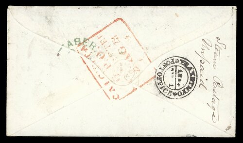 Thayetmyo FP 1 pre-1854 cover, Spink lot 12