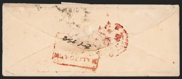 Pre-stamp cover of India — Mallegaum HG 2, COV-4707, 2-12 1858