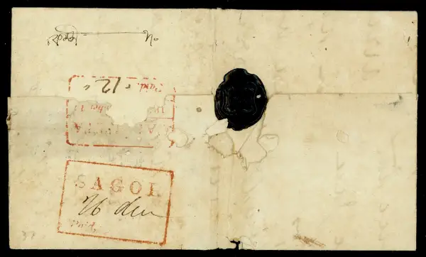 COV-1599 pre stamp cover