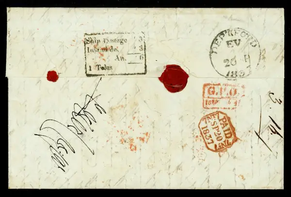 COV-1609 pre stamp cover