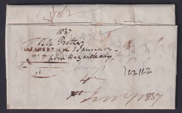 COV-1850 pre stamp cover