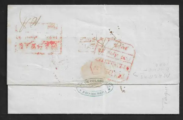 Madras SD19 pre-1854 cover