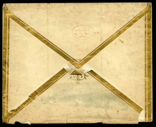 Pre-stamp cover of India — Covilputy HG 3, COV-4532, 7 February 1854