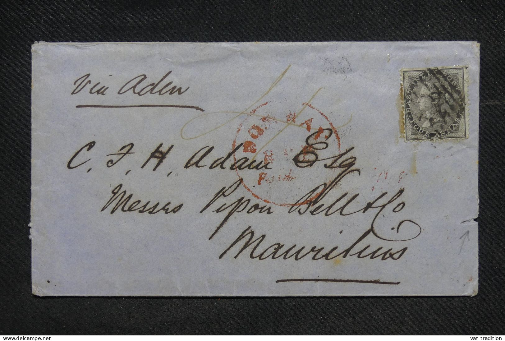 Bombay SD10 pre-1854 cover, Delcampe