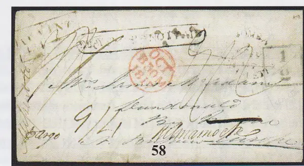 Bombay SD1 pre-1854 cover, Cavendish Philatelic Auctions Ltd lot 58