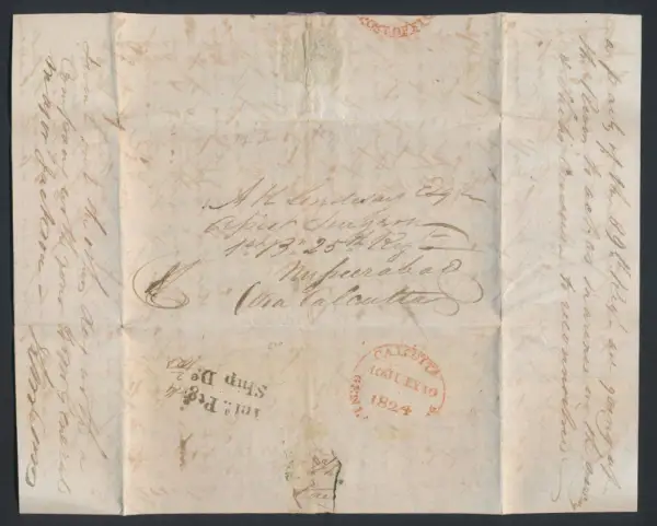 Calcutta HG SRa pre-1854 cover