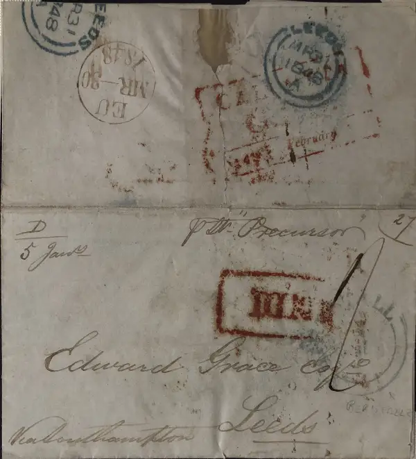 COV-1662 pre stamp cover