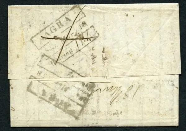 Agra HG 5 pre-1854 cover
