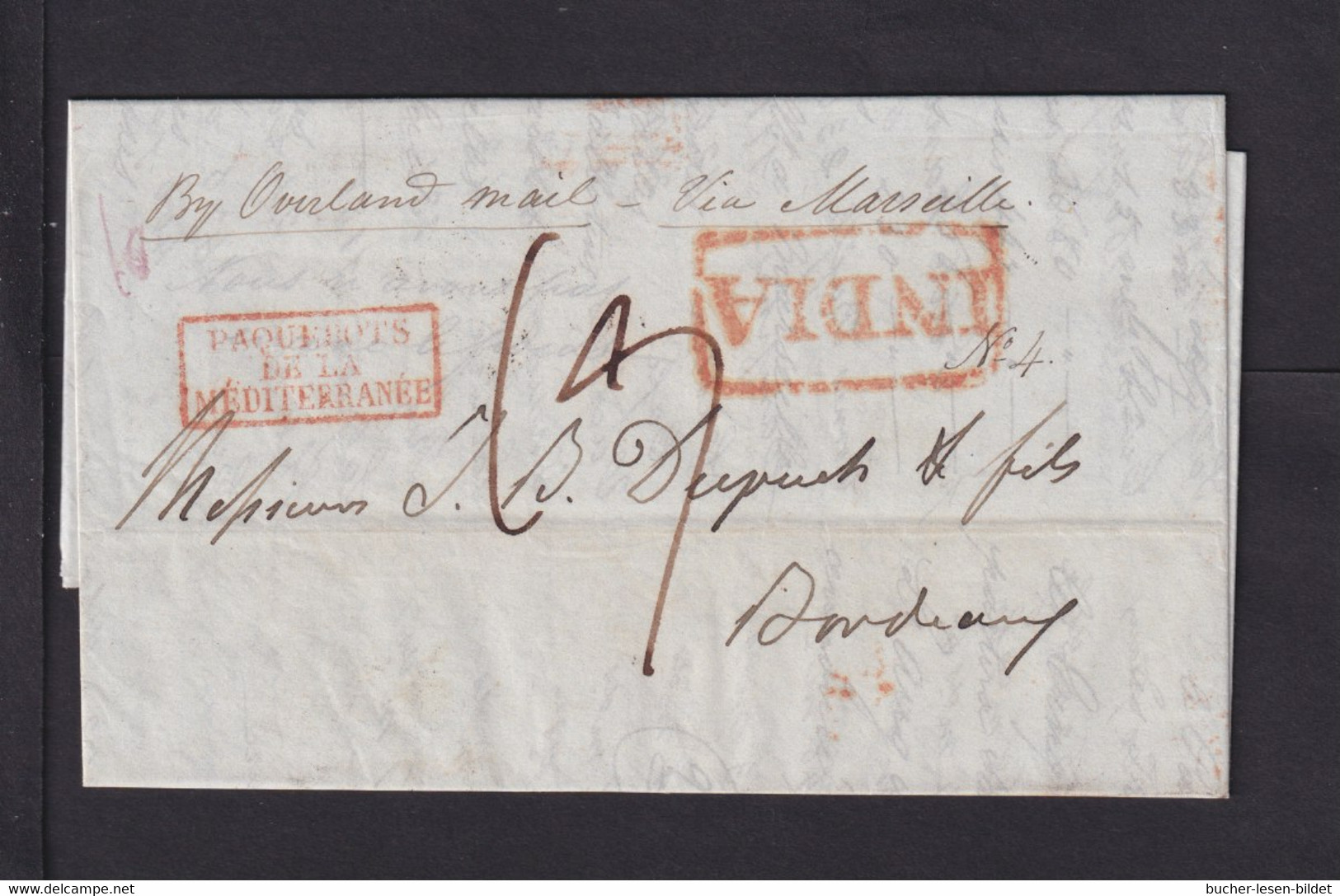 Calcutta SD13 pre-1854 cover, Delcampe lot 1327465708