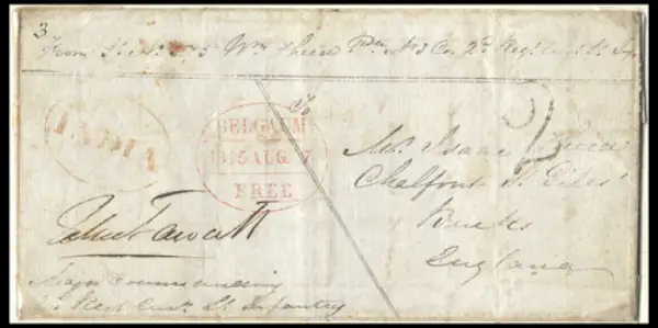COV-1910 pre stamp cover