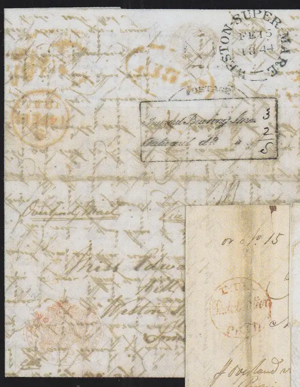 Bombay SR5 pre-1854 cover, Spink lot 231
