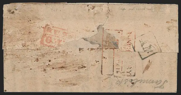 Pre-stamp cover of India — Pondicherry HG 12, COV-4718, 18 January 1856