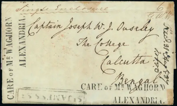 COV-1835 pre stamp cover