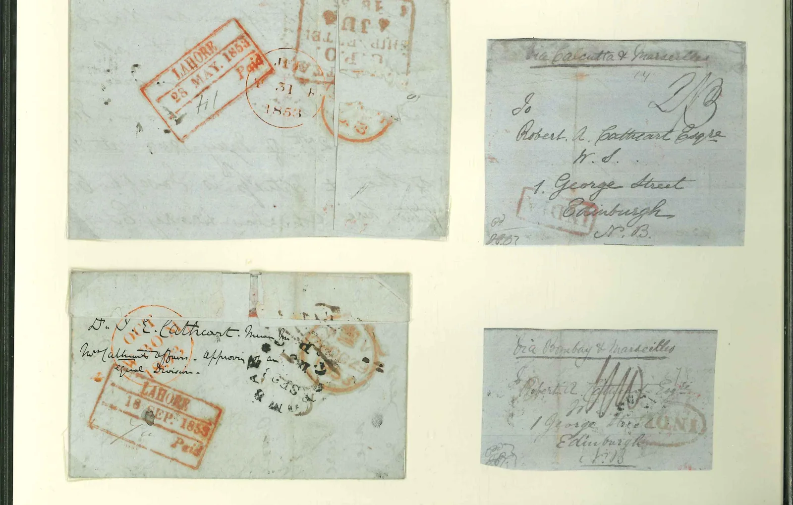 Pre-stamp cover of India — Ootacamund HG 4, COV-5019, 3 August 1842
