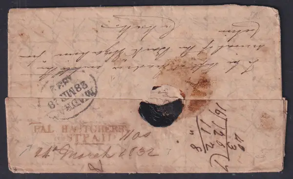 COV-1848 pre stamp cover