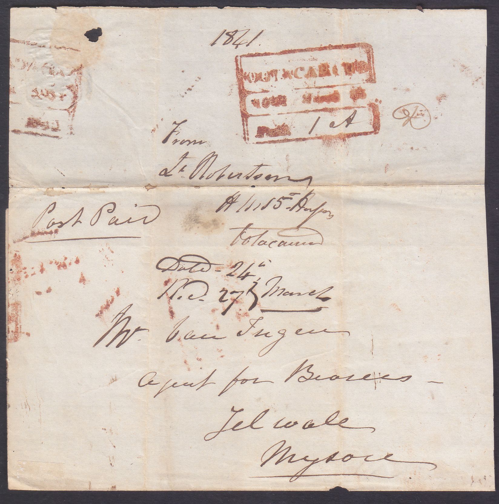 COV-3750 pre stamp cover