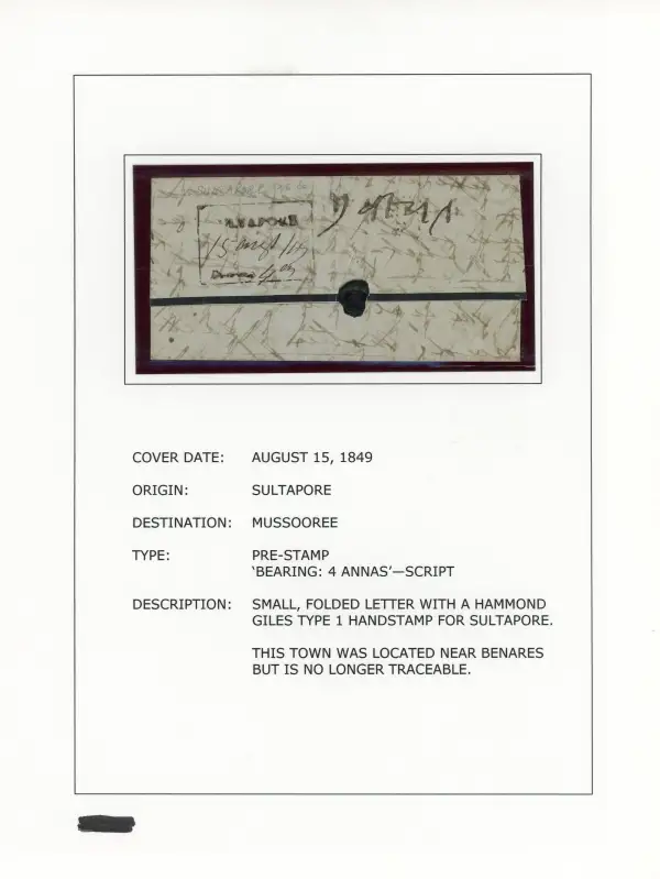 COV-1324 pre stamp cover
