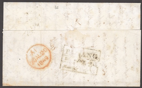 Penang FP 9 pre-1854 cover, Spink lot 2756
