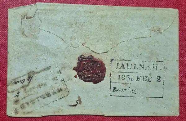 Jalnah HG 6 pre-1854 cover, Philaindia lot 6