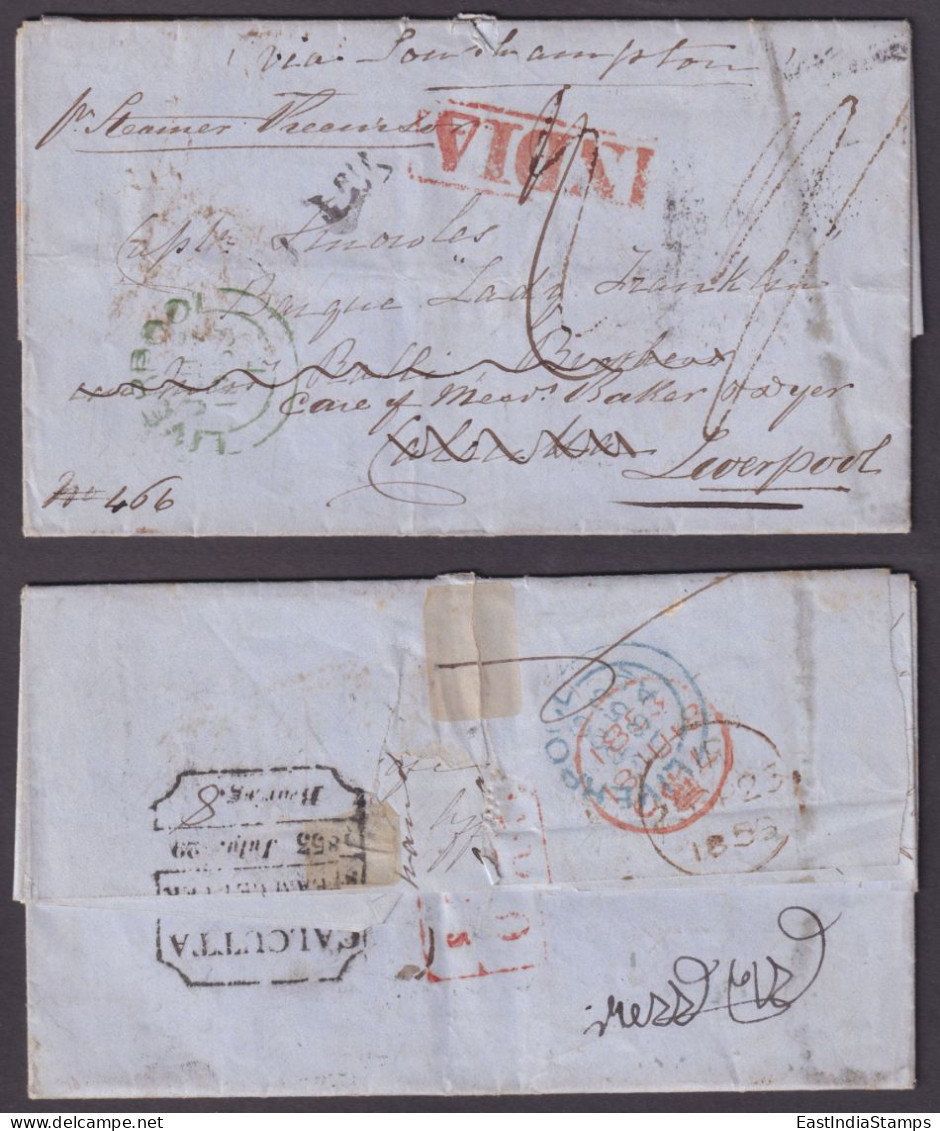Calcutta SR48 pre-1854 cover, Delcampe lot 2440393163